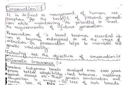 Conservation topic of animal genetics and breeding