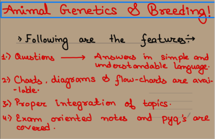 Animal Genetics and Breeding