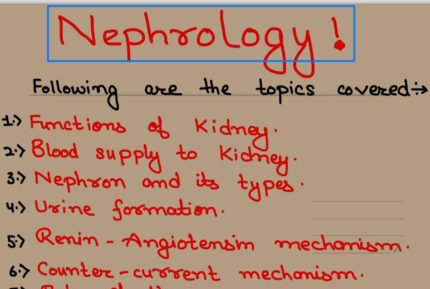 Nephrology topic of veterinary physiology